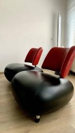 Leolux Pallone Pa fauteuils Luxe Ferrari Rood / Zwart, Ophalen, Gebruikt, 75 tot 100 cm, Metaal