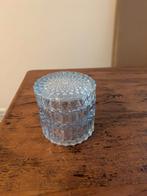 Vintage Glazen Potje met Deksel, Huis en Inrichting, Schaal, Rond, Ophalen of Verzenden, Glas