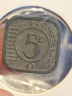 5 cent 1941 zink nr.10 (06), Postzegels en Munten, Munten | Nederland, Ophalen of Verzenden, Koningin Wilhelmina, 5 cent