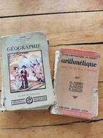 Antieke Franse schoolboeken. Arithmetique en geographic., Ophalen of Verzenden