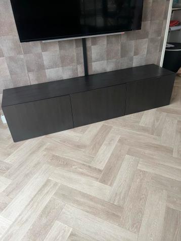 Zwart TV Meubel - Besta IKEA als nieuw. - afbeelding 1