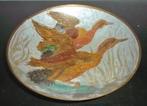 Koperen Bronzen versierde schaal, Ophalen of Verzenden