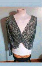 Tijgerprint blouse maat M, Ophalen of Verzenden, Zo goed als nieuw, Maat 38/40 (M), Bruin
