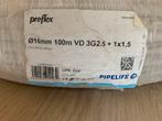 Preflex electra kabel 3x2,5 1x1,5 | ong. 50m, Ophalen, Zo goed als nieuw, Kabel of Snoer