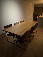 Eettafel met 6 stoelen - 200x100, Huis en Inrichting, Gebruikt, 200 cm of meer, Vijf personen of meer, Modern