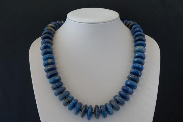 Lapis lazuli Ketting/oorhanger-set, Sieraden, Tassen en Uiterlijk, Antieke sieraden, Overige typen, Zilver, Met edelsteen, Verzenden