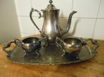 legering zilverkleurig koffie -melk-suiker setje, Antiek en Kunst, Curiosa en Brocante, Ophalen