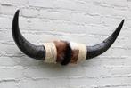 Texas style BULLBAR- 67 cm - afgewerkt met koeienvel en touw, Ophalen of Verzenden, Nieuw, Boerderijdier, Overige typen