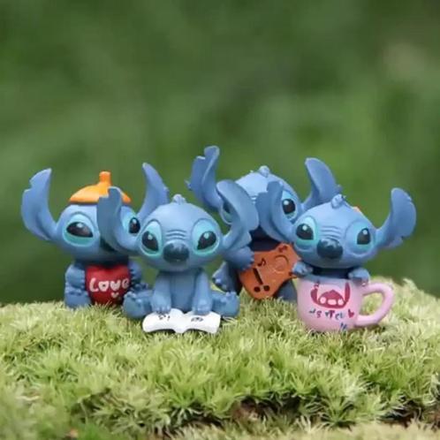 STITCH poppetjes 4 verschillende, Verzamelen, Disney, Nieuw, Beeldje of Figuurtje, Overige figuren, Ophalen of Verzenden
