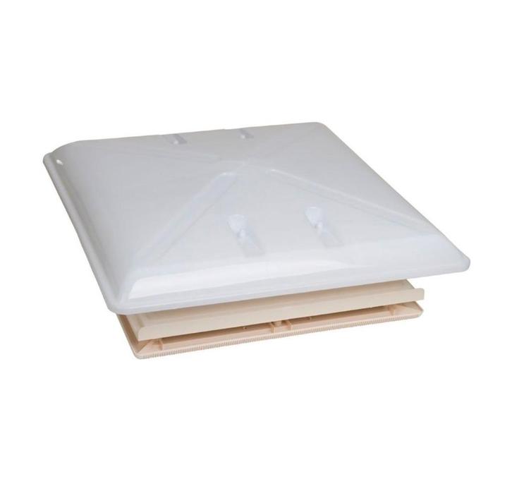 MPK Dakluik 40x40 Melkglas Grote Kap+Combirollo Wit, Caravans en Kamperen, Caravan accessoires, Nieuw, Ophalen of Verzenden