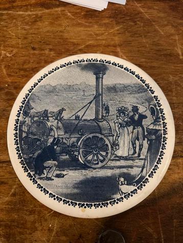 Vintage Onderzetter Stoomtrein beschikbaar voor biedingen