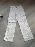 Bijna NIEUW: cargo broek van BERSHKA mt 38, Maat 38/40 (M), Wit, Zo goed als nieuw, Lang