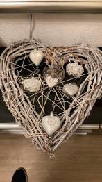 RIETEN  HART MET VERLICHTING EN KLEINE HARTJES, Ophalen, Zo goed als nieuw