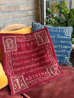 Latijnse kussens bordeaux rood en blauw, Ophalen of Verzenden