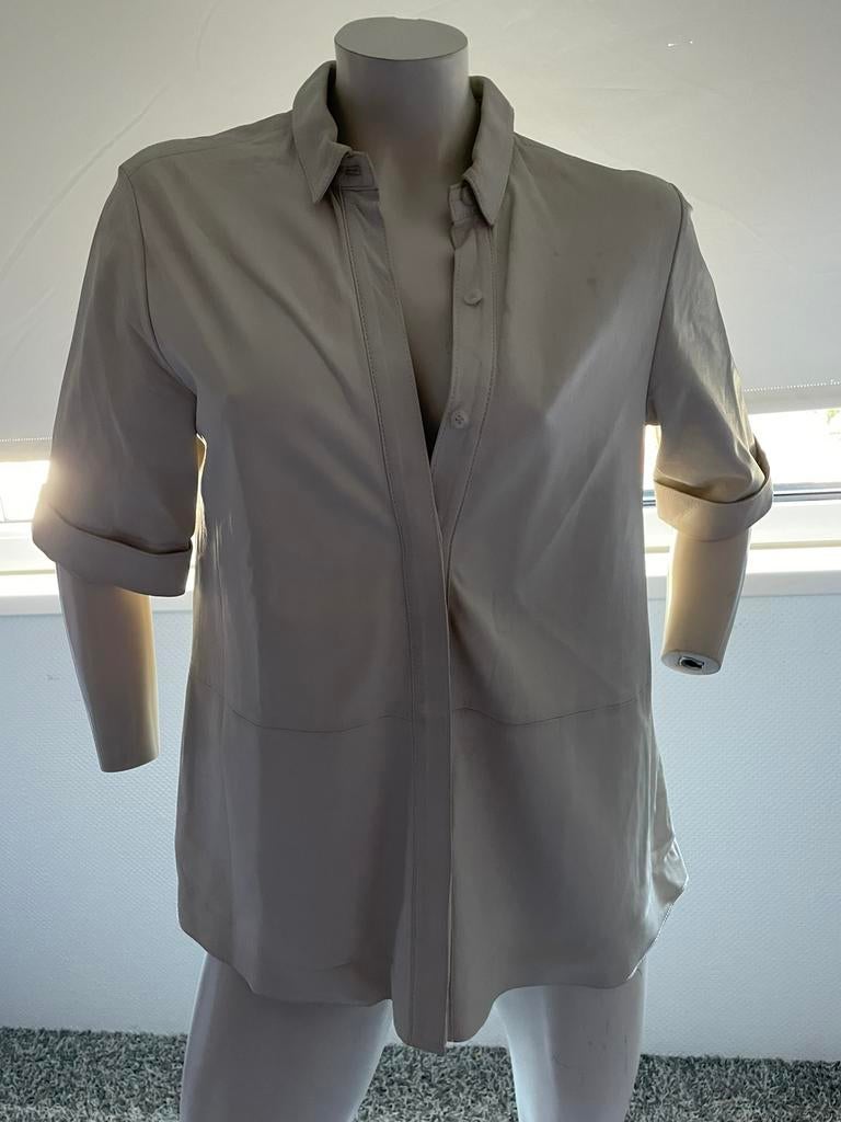 Stand leren blouse maat 36, Kleding | Dames, Blouses en Tunieken, Wit, Stand, Ophalen of Verzenden, Zo goed als nieuw