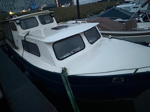 Stalen kajuitboot opknapper, Watersport en Boten, Motorboten en Motorjachten, Gebruikt, Staal, 6 tot 9 meter, Diesel, Binnenboordmotor