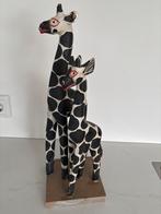 Houten Giraffe Beeld - Handgesneden, Antiek en Kunst, Kunst | Beelden en Houtsnijwerken, Ophalen of Verzenden
