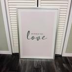 Verzamelen posters, Love + lijst, Ophalen, Rechthoekig Staand, Zo goed als nieuw, A1 t/m A3