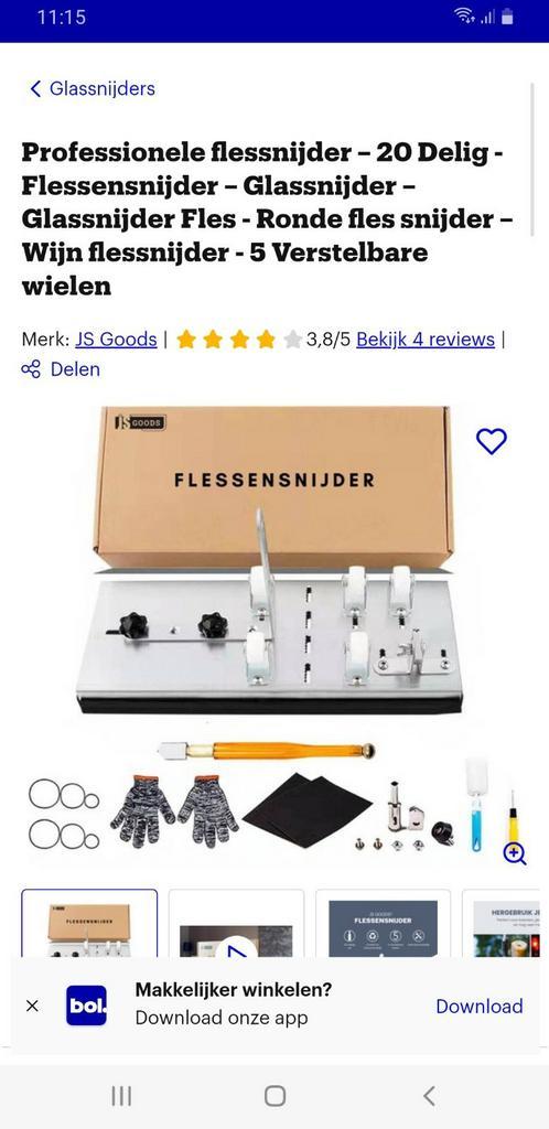 Professionele flessensnijder set!!!! NIEUW IN DE DOOS !!!!, Hobby en Vrije tijd, Overige Hobby en Vrije tijd, Nieuw, Ophalen of Verzenden