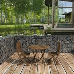 Schanskorf Metalen Stenen Mand 100x80x30 cm, Tuin en Terras, Verzenden, Nieuw, Overige typen