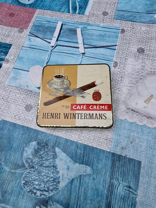 Vintage Henri Wintermans Café Crème Sigarenblik, Antiek en Kunst, Antiek | Overige Antiek, Ophalen of Verzenden