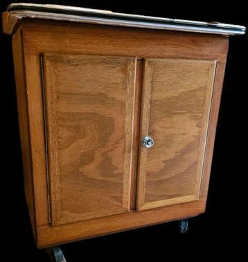 Vintage kastje op wieltjes beschikbaar voor biedingen