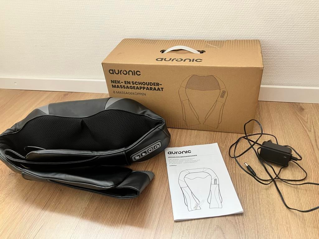 Auronic draadloos massagekussen, Ophalen of Verzenden, Zo goed als nieuw, Massagestoel of Kussen