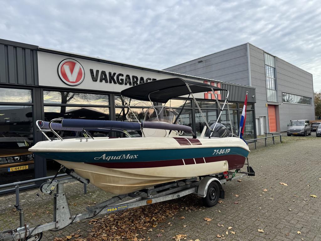 aquamax boot Aquamax speedboot 60 pk 6 persoons trailer pega, Gebruikt, Overige carrosserieën, Overige brandstoffen, Bedrijf