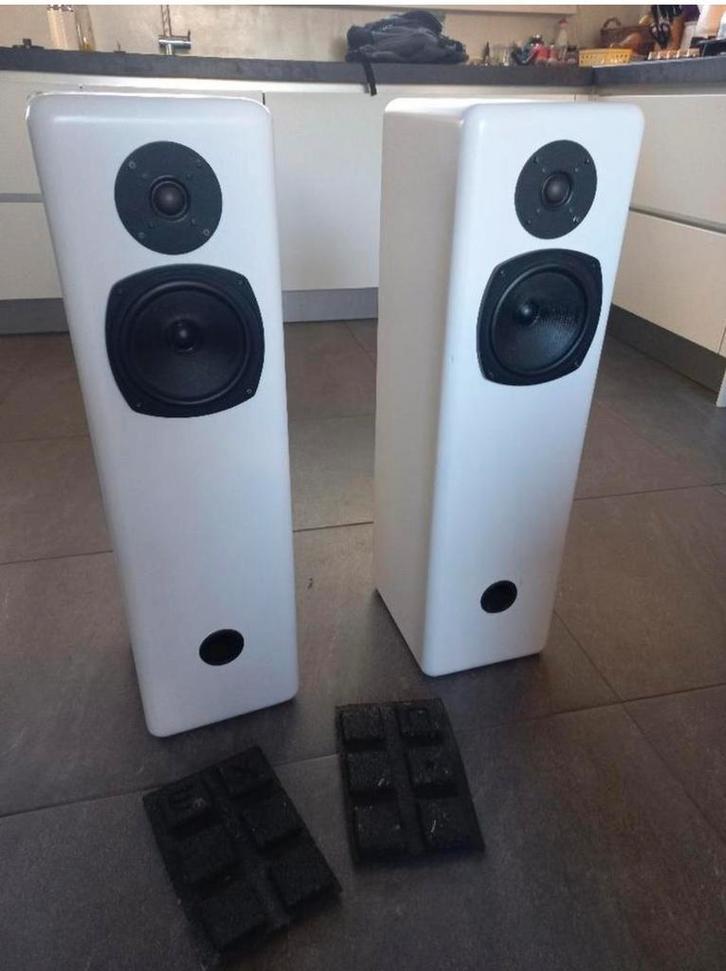 Scan Speak/Davis luidsprekers, Audio, Tv en Foto, Luidsprekers, Zo goed als nieuw, Front, Rear of Stereo speakers, Minder dan 60 watt