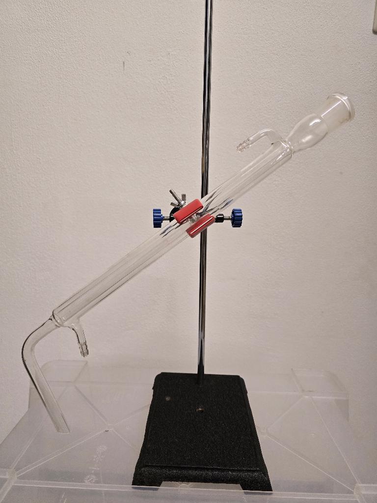 Laboratorium glas Destillatiebrug Destillatie Koeler, Hobby en Vrije tijd, Overige Hobby en Vrije tijd, Ophalen of Verzenden, Zo goed als nieuw