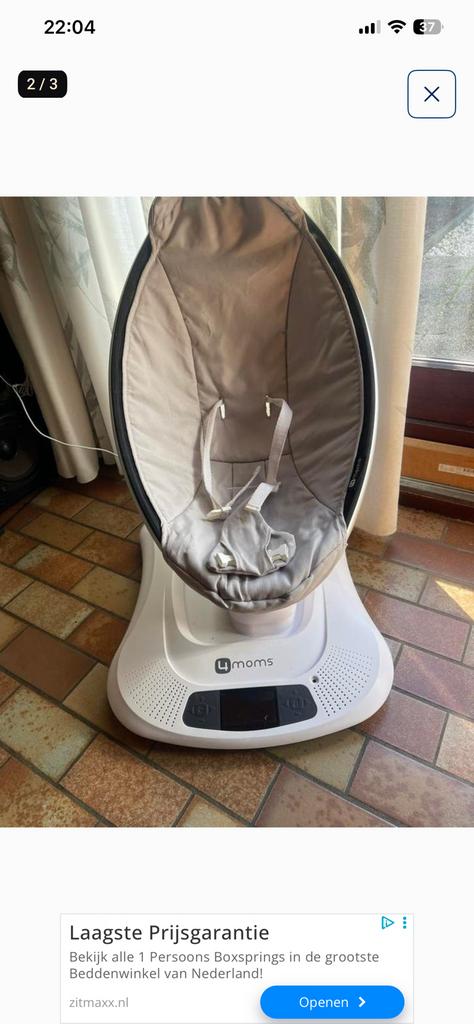 4 moms mamaroo swing, Kinderen en Baby's, Wipstoeltjes, Zo goed als nieuw, Verstelbaar, Ophalen of Verzenden