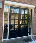 Hardhouten openslaande tuindeuren, Gebruikt, Deurkozijn, 150 tot 225 cm, Hout