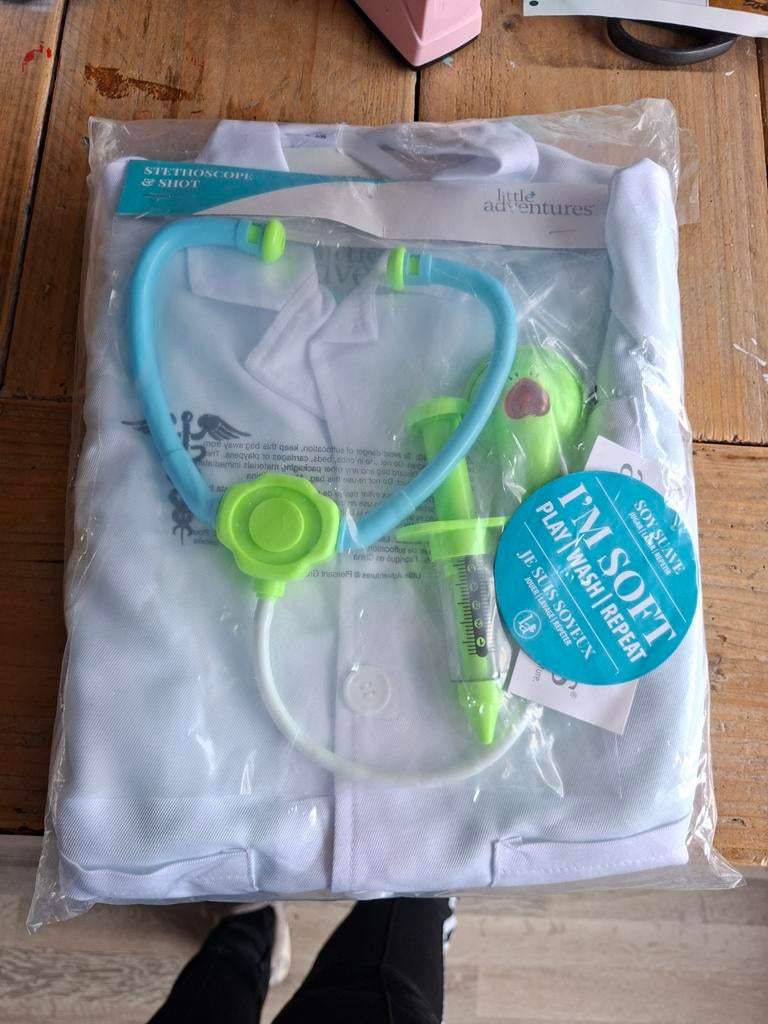 Nieuw Dokterssetje met Stethoscoop en Doktersjas, Ophalen of Verzenden, Nieuw, Knutselen