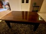 Stevige houten salontafel, Ophalen, Gebruikt, 100 tot 150 cm, 50 tot 100 cm