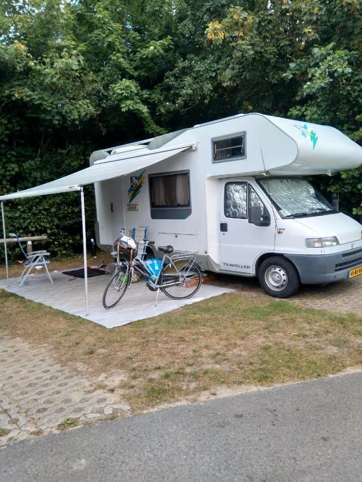 Camper te koop Fiat Ducata met Knaus 595 Traveller opbouw, Caravans en Kamperen, Campers, Particulier, tot en met 5, Alkoof, Knaus