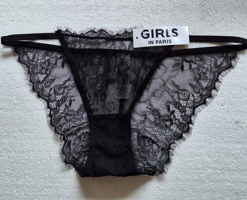 Nieuw zwart slipje van Girls in Paris maat 36-38, Verzenden, Zwart, Body of Korset