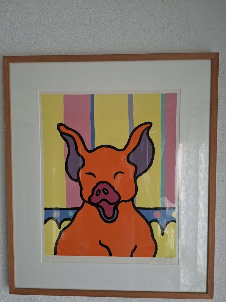 Shunyam - Vrolijk Varken (56/60) - Zeefdruk, Ophalen