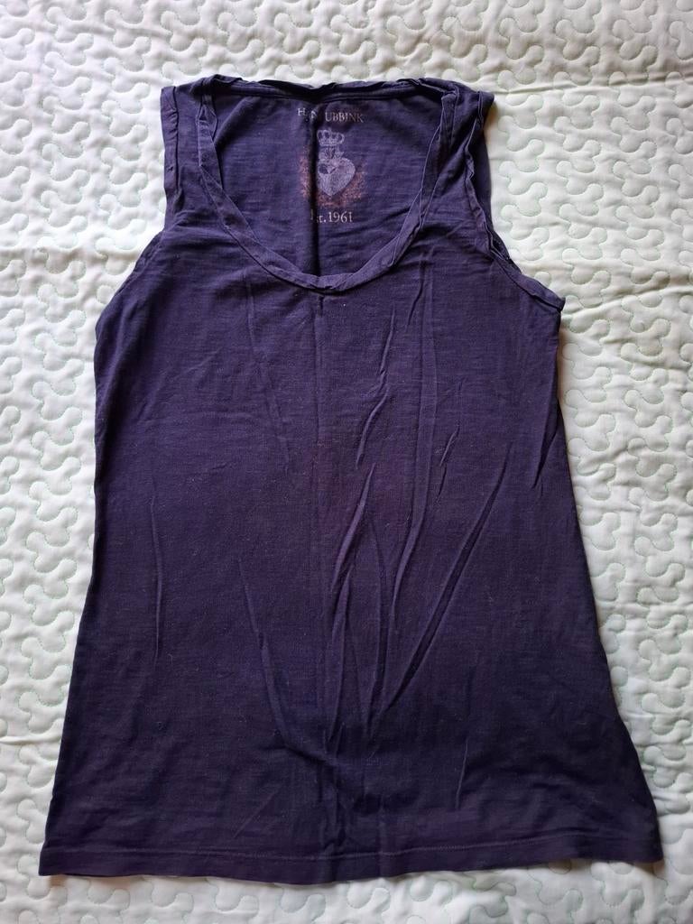 Zwart tricot topje van modeontwerper Hans Ubbink, Maat L, Hans Ubbink, Zwart, Maat 42/44 (L), Ophalen of Verzenden