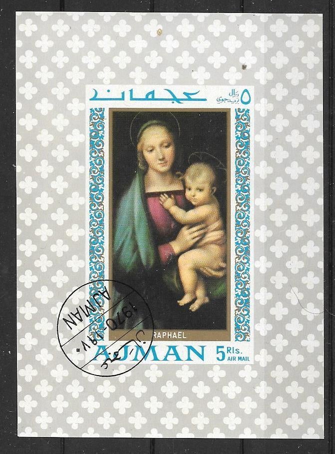 Ajman 1969 Schilderij, Verzenden, Gestempeld, Midden-Oosten