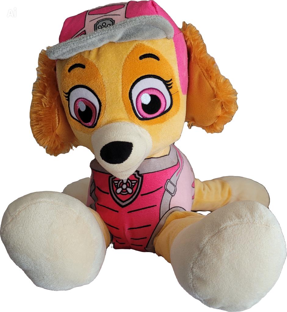 Grote Skye knuffel Paw Patrol, Zo goed als nieuw, Middelgroot (20 tot 80 cm), Roze, Paw Patrol