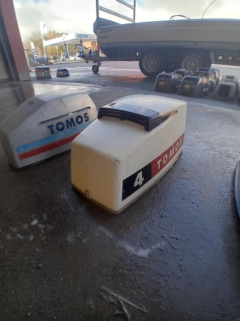 Tomos 4 pk 2 takt luchtgekoelde buitenboordmotor kap, Ophalen of Verzenden, Gebruikt