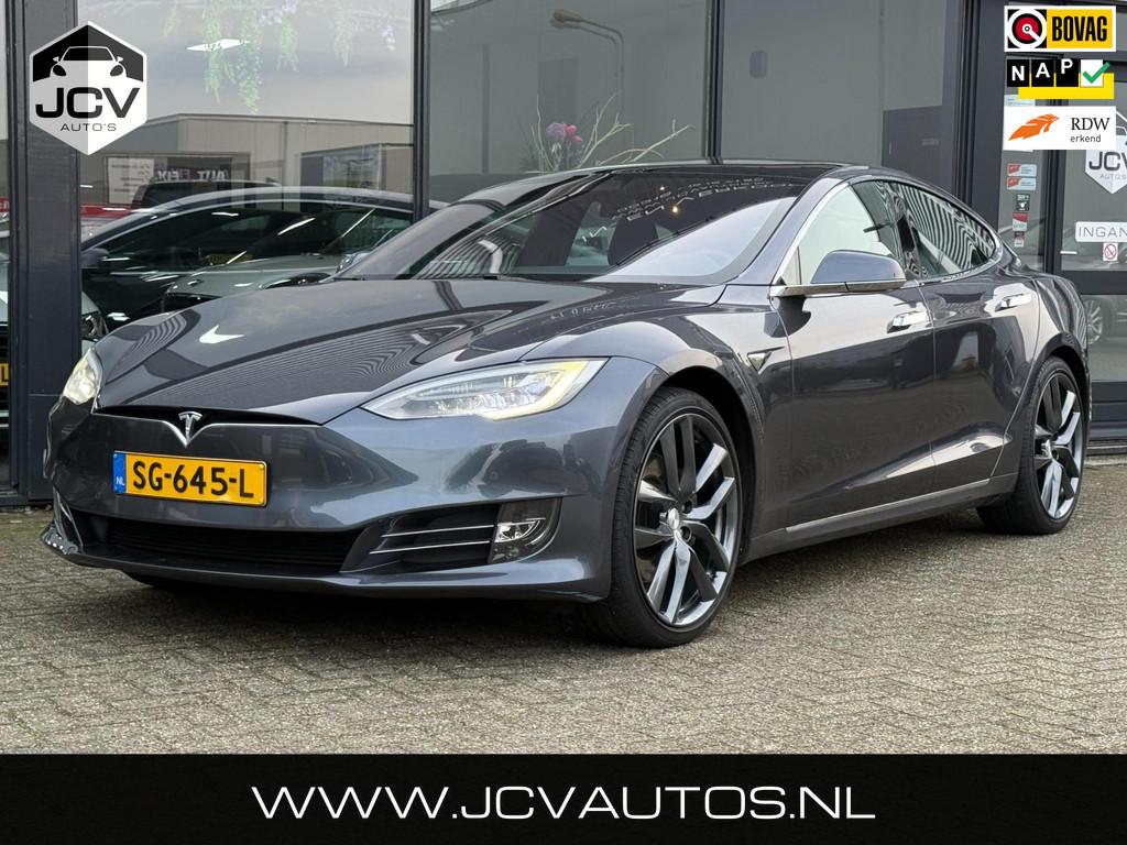 Tesla Model S 75D Base Glasdak/AUTOPILOT, Auto's, Tesla, Gebruikt, Model S, Leder en Stof, Origineel Nederlands