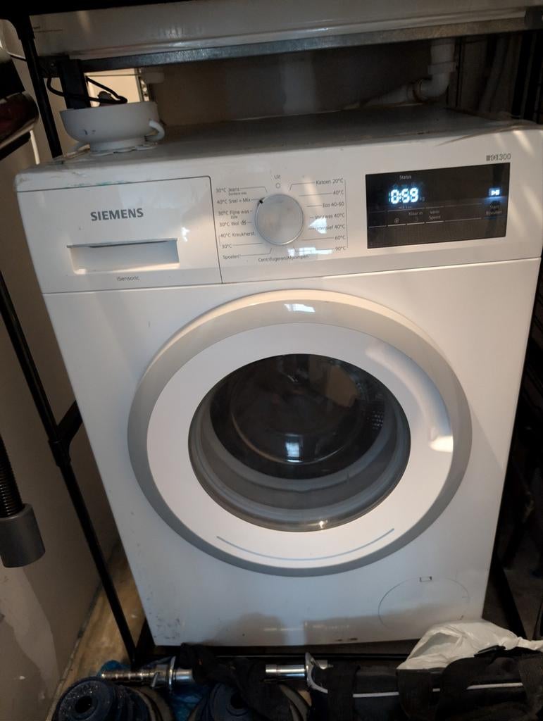 Siemens WM14N075NL iQ300 VarioSpeed Wasmachine, Gebruikt, 8 tot 10 kg, Ophalen of Verzenden, Voorlader