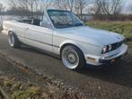 BMW 325i Cabrio 1987 Wit AIRCO LEDER BBS BELASTINGVRIJ, Auto's, Achterwielaandrijving, Zwart, Cabriolet, 4 stoelen