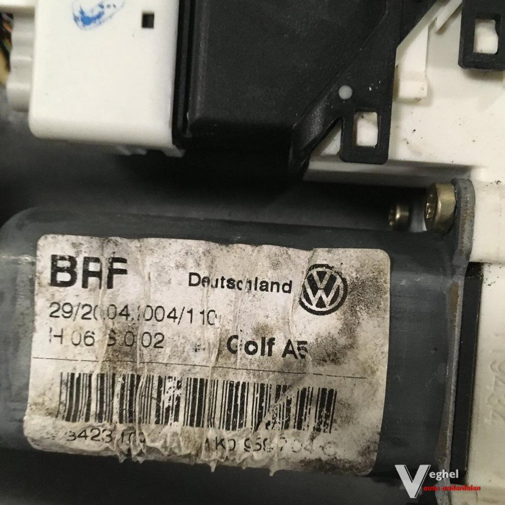 Vw Golf 5 2005 Elektr Raammechanisme Rechtsachter, Auto-onderdelen, Ruiten en Toebehoren, Gebruikt, -, -, Ophalen of Verzenden
