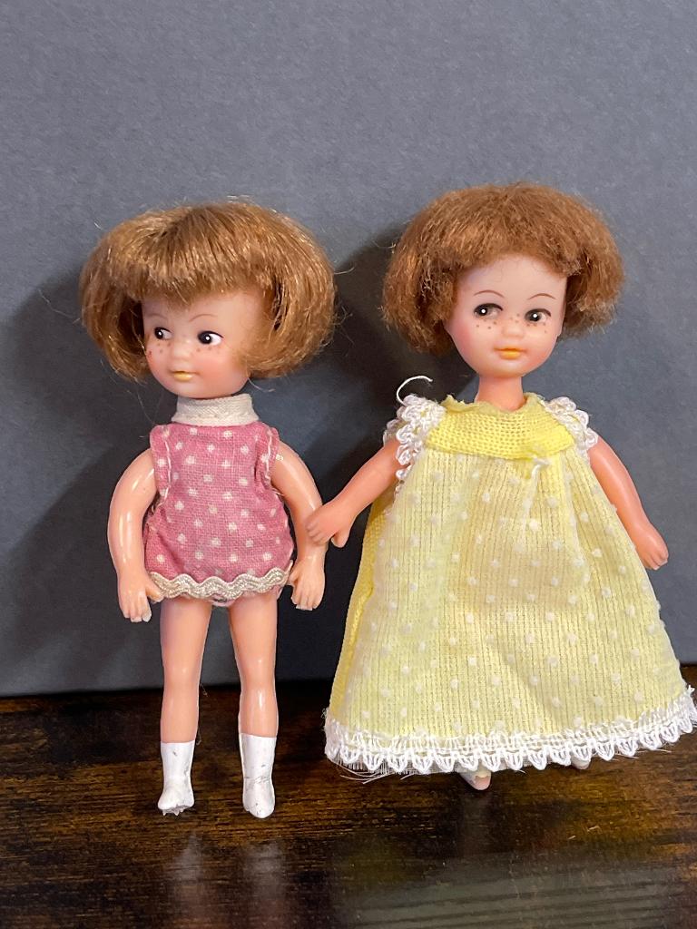 Kleine vintage popjes, Verzamelen, Poppen, Ophalen of Verzenden, Gebruikt, Pop