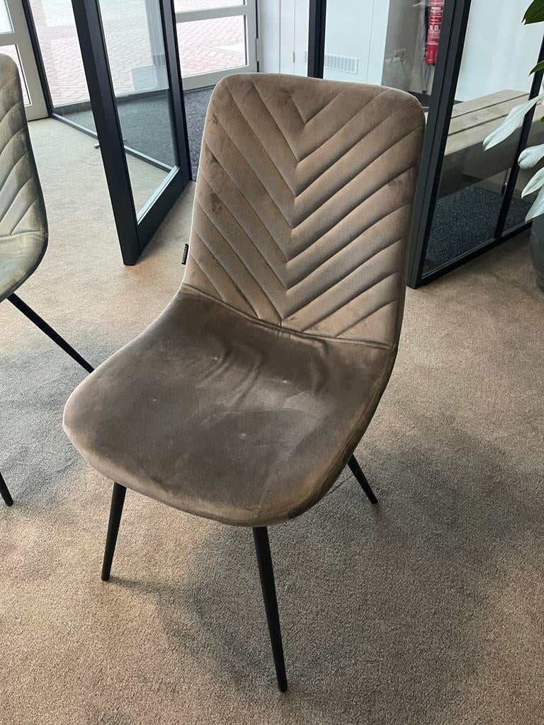 Riverdale stoelen, 10 stuks, lichtblauw en donkergrijs velou, Huis en Inrichting, Stoelen, Ophalen, Gebruikt, Overige kleuren