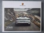 Hardcover brochure PORSCHE 718 SPYDER - 2020 FR, Verzenden, Zo goed als nieuw, Porsche