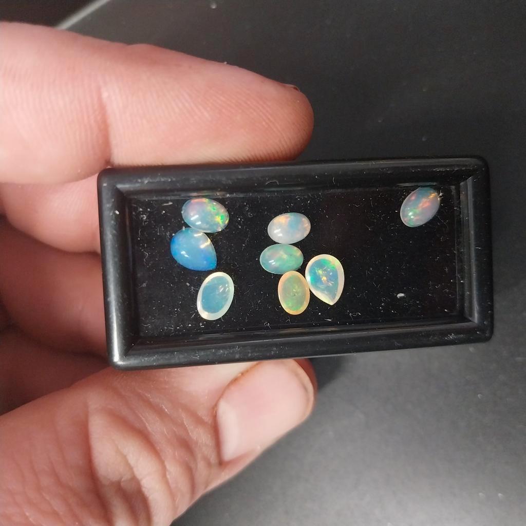 Lot met welo opaal cabochons, Sieraden, Tassen en Uiterlijk, Edelstenen, Ophalen of Verzenden