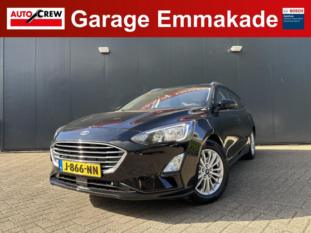 Ford FOCUS Wagon 1.0 EcoBoost Titanium Business | Lane assis, 12 maanden, Gebruikt, 1283 kg, Zwart